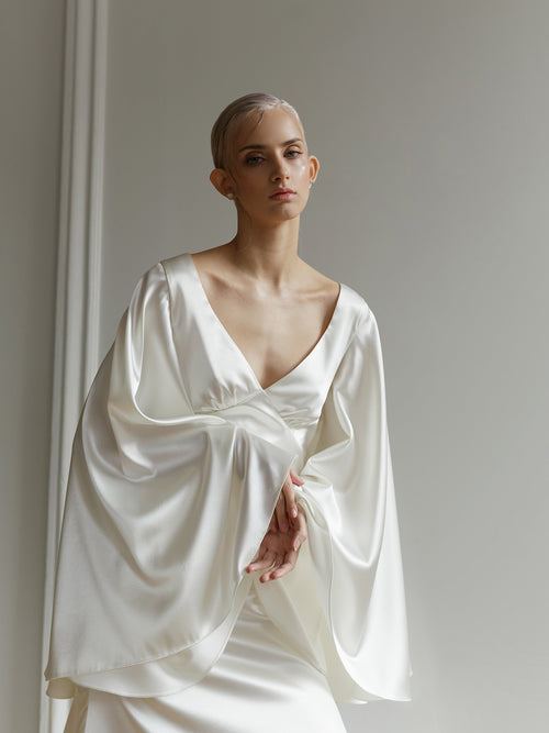 V_neckline_wedding_dress_silk