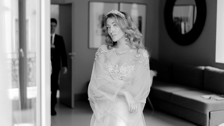 How one dress became the centerpiece of Anastasia's stunning winter wedding