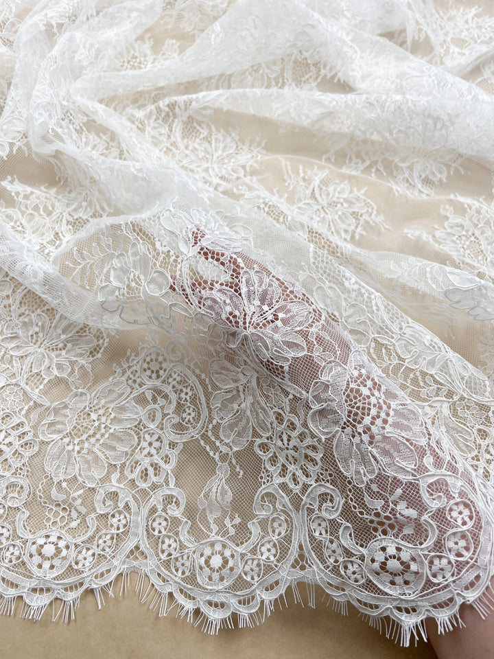 Custom wedding dress in production at Lutien Bridal atelier in Ansignan, France